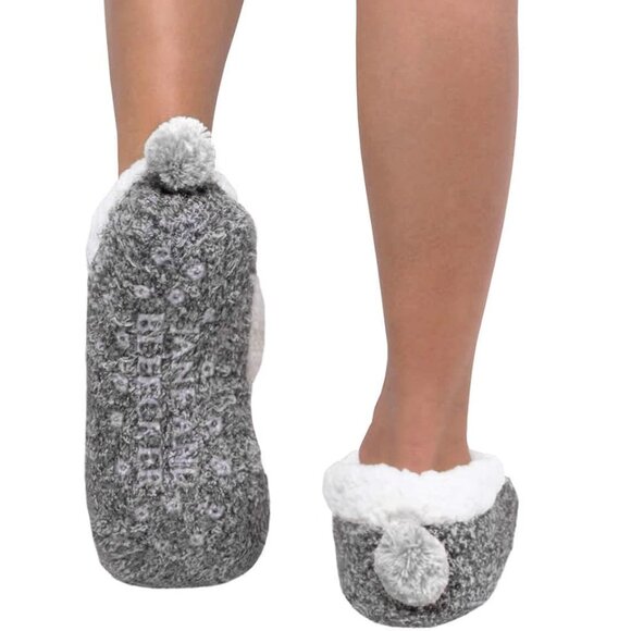 Cute Jane and Bleecker 1 Pair Slipper Critter Socks Dog - Picture 1 of 6